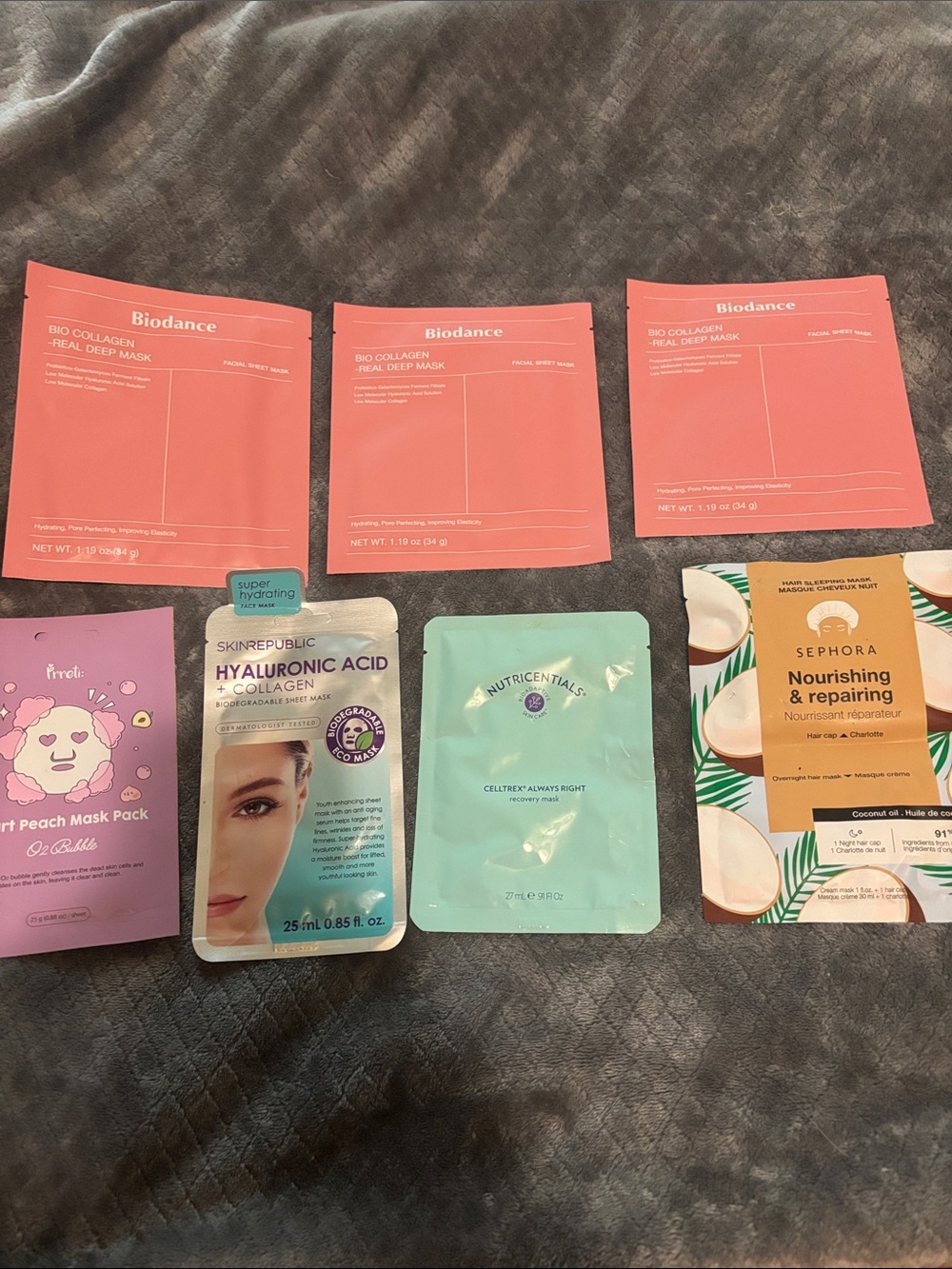 6 Face Mask and 1 Hair Mask